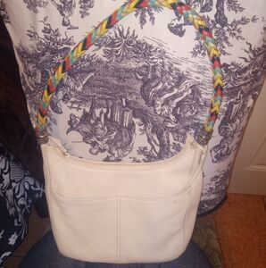 Brighton creme colored hobo leather purse